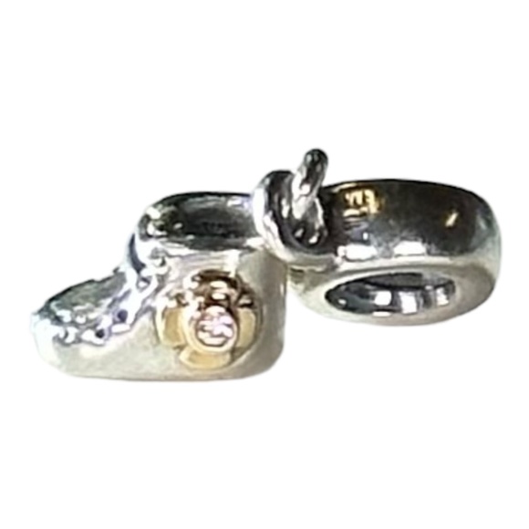 PANDORA Baby Booty Dangle Charm 790403PCZ - Picture 1 of 2